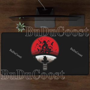 Bandai | Uchiha Itachi Naruto Mouse Pad PC Computer 900x400mm XXL Office Desk Mat Keyboard Anime HD Printing Gaming Nonslip Base Mousepad