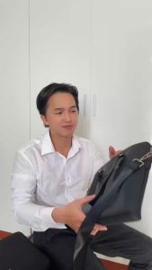 Túi đeo chéo xách tay da Pu văn phòng phẩm doanh nhân thành đạt cao cấp đựng laptop 15 inch [BẢO HÀNH 1 NĂM]