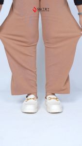 QUTBY - CELANA YUMI KNIT PANTS CELANA SANTAI JUMBO WANITA MUAT BB 40-110KG