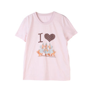 Childish Print Cotton Bamboo Piqué T-shirt