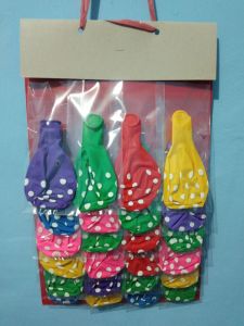Balon Karet Polkadot Layar Siap Jual isi 24 Pcs