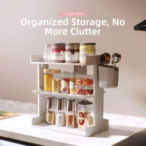 Multi-level Spice Rack Organizer Plastic