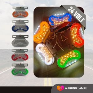 LED Lampu Bak 24V Truk Fuso Tronton Bis Lampu Samping Nyala Diam - Ver. Model Tanda ?