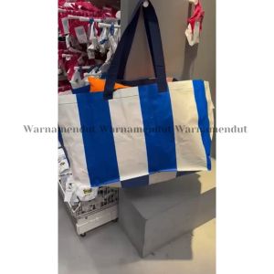 WMO IK8483 Tas bahu totebag kantong belanja plastik terpal 71L