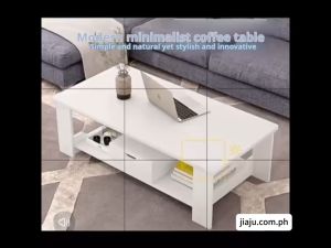 2 Layer Center Table for Living Room Coffee Table Tea table Minimalist Elegant Sofa Table Office Reception Console Table