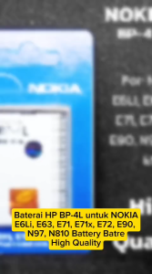 Baterai HP Nokia E6 E6i E63 E71 E72 E73 Mode E90 N97 BP4L BP-4L Double Power Batre Batrai Ori