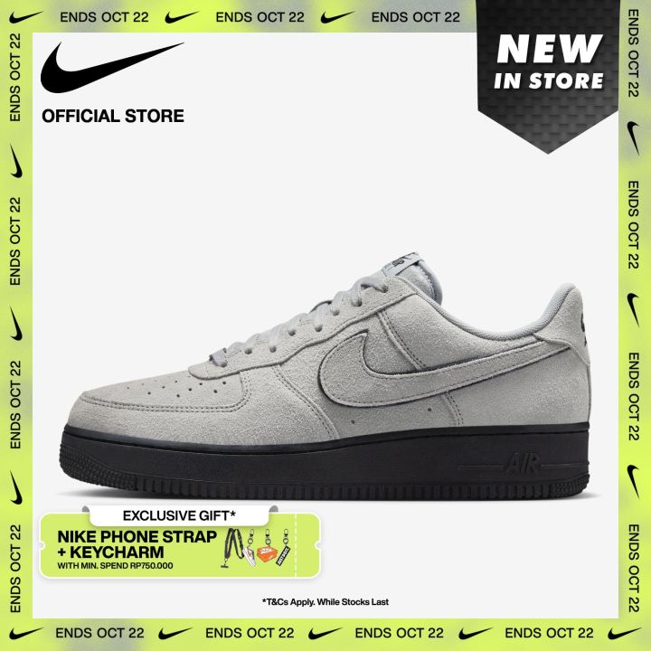 Nike Sepatu Pria Air Force '07 LV8 Light Smoke Grey [HQ1966