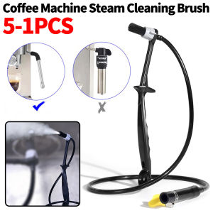 5-1PCS Coffee Machine Steam Cleaning Brush Espresso Machine Cleaning Brush Coffee Hine Rinse Head for Espresso Machine Cleaning