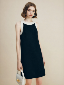 FAMANXUAN | French Style Sleeveless Dress for Petite Women Summer 2026 New