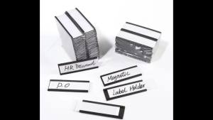 202450PCS C Profile Magnetic Label Holder Strip with 25mm PVC & Paper Width