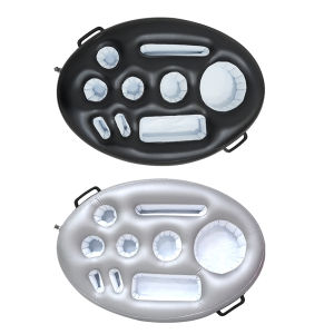 【New Arrival】 Inflatable Drinks Cooler Tray for Pools and Hot Tubs Large Capacity Bright Color Floaties Perfect for Poolside Relaxation
