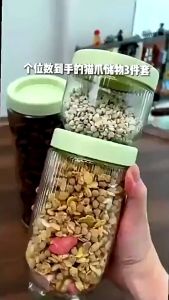 DFANCCIE Toples Kue Lebaran 3IN1 Toples Kaca Gladies Hazel Set 3pcs / Toples Kaca Bening Anti Tumpah Set Toples Penyimpanan Kue Kering Serbaguna