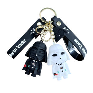<พร้อม> พวงกุญแจสตาร์วอร์สแฟชั่น Darth Vader Figure PVC ของขวัญจี้ตุ๊กตาอนิเมะกรูทสำหรับเด็กและผู้ใหญ่