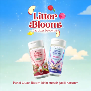 Olive Care LITTER BLOOM Penghilang Bau Pipis Pup Litter Box Kucing 160g Cat Litter Deodorizer Pewangi Pasir Bye Bye Bau Aroma Deodorizer Powder