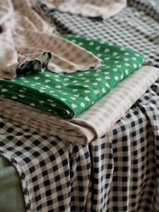 Cool Soft Double-Sided Cotton Quilt Modern Minimalist Style Home Summer Air Conditioner Cover Blanket Thin Summer Bedding