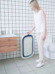 BabyHome Bak Mandi Bayi Lipat / Tempat Mandi Bayi dengan Bantal Mandi Tempat Mandi Bayi Portable