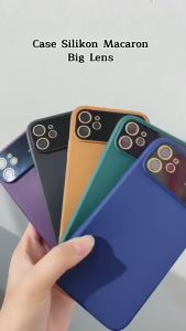 Case Silikon Macaron Big Lens untuk iPhone 11-15