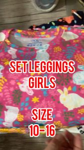 SET BAJU BUDAK PEREMPUAN SET BAJU REMAJA BRAND NF SIZE 10-16 GIRLS TEENAGE CLOTHING SETS SETS LEGGINGS BUDAK/REMAJA