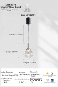 YUEFAN | Luxurious Modernist Glass Pendant Light