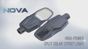 Solar Light Outdoor Lampu Solar Jalan Taman Street Light Super Bright Super Power LED Lamp Waterproof 170KW IP67 Aluminium casing Warm White