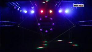 SHEHDS 18x12W LED Flat Par Light Aluminum Alloy RGBW 4in1 DMX512 for Discos Party Stage Wedding Concert Theater Effect Lighting