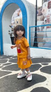 Two Mix Setelan Anak Perempuan Bear Love Set 1-8 Tahun 4227