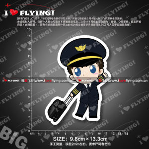 ฉลากผ้าฝ้ายกันน้ำสำหรับกระเป๋าเดินทางแบบไม่แห้ง ฉลากผ้าฝ้ายสำหรับเครื่องบินลำเลียงของขวัญและของที่ระลึกสำหรับนักบินจาก Xiamen Air