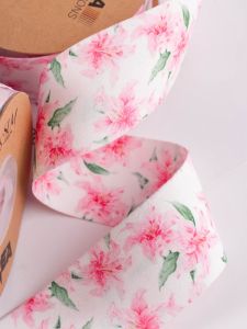 Double-Sided Cartoon Fox Rabbit Floral Satin Ribbon DIY Butterfly Knot Childrens Hair Accessories Weaving Material Sewing Supplies