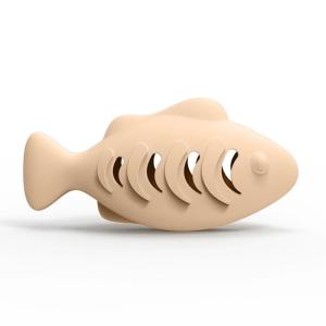 Interactive Fish Shaped Cat Toy Silicone Catnip Chew Toy Treat Dispenser For Boredom Relief Teeth Cleaning Pet Supplies