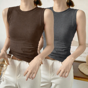 Lieoyuarn | Slim Fit Sleeveless T-Shirt