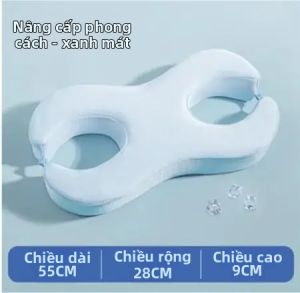Gối Ngủ Nằm Nghiêng Bằng Mút Hoạt Tính Bảo Vệ Tai Chống Nhăn Chống Lão Hóa Làm Đẹp Da Mặt Dành Cho Người Lớn Nam Nữ