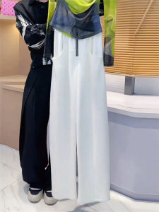 Fashionable Tie Dye Slimming Two Piece Set High Waist round Neck T-Shirt with Casual Pants Age Defying Meat Concealing