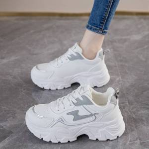 Retro Thick Bottom Heightening Womens Shoes Fashionable Dad Sneakers Autumn Winter New Style Sport Shoes Universal Match