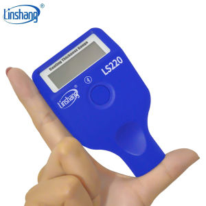 Máy Đo Độ Dày Lớp Phủ Sơn LS220 0-2000μm Độ Phân Giải 01μm Đầu Dò Fe/NFe Máy Đo Màng Sơn Ô Tô Tự Động Với Màn Hình LCD