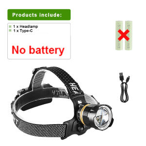 9000000LM 800W Ultra Powerful Headlamp Head Lantern Front Light Rechargeable Type C LED Head Flashlight For Fishing Hunting
