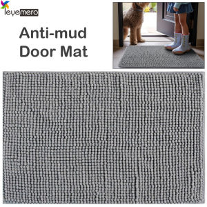 Dog Door Mat for Muddy Paws Absorbs Moisture and Dirt Absorbent Non-Slip Washable Doormat Quick Dry Chenille Mud Mat for Dogs Entry Indoor Entryway Carpet for Inside Floor