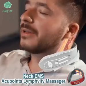EMS MULTI-FUNCTION NECK MASSAGE High-end Neck Massage Neck Massage Relaxation Neck Body Therapy Neck Massager 906-BLACK