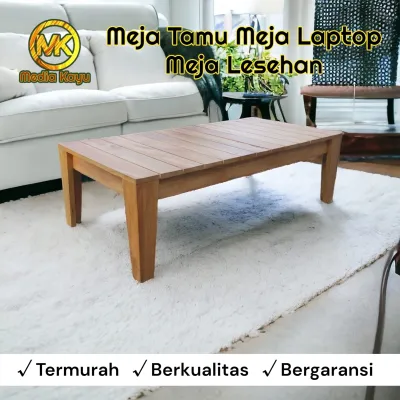 meja kayu minimalis cafe meja kerja meja lesehan meja kopi 40-70x30x20cm