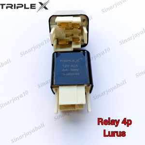 relay 4kaki rellay 4pin 4p lurus sejajar relay lampu starter pemutus universal kendaraan