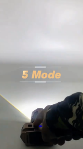 Senter Kepala Zoom 90W AOKI AK-3705X Design PyroDrake | Headlamp Led Laser [ Sensor Gerak ] - Cahaya Putih Dan Kuning Super Terang - Recharger Type-c -  Bisa Menyulut Api - 3 Warna Cahaya - Tahan 24Jam - Baterai Litihum 5000mAh