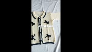 Cardigan Rajut Rajut Kancing Lengan Panjang Motif Polos untuk Anak Perempuan 2-12 Tahun