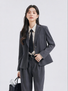 Interview Formal Business Suit Gray