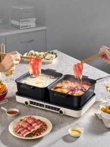 Bear | Divided Hot Pot Electric Cooker Large Capacity