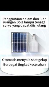 Beli 1 Grati 1 1000W Lampu Tenaga Surya Outdoor & Lampu LED Pengisian Darurat