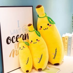 JOJOY Cartoon Lovely Cotton Banana Plush Stuffed Toy Doll Pillow Birthday Gift Plush Toy 香蕉抱枕 Pisang