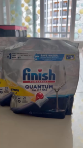 Viên rửa chén bát Finish Quantum túi 21 viên – Hàng nhập khẩu chính hãng 100%