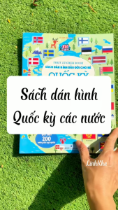 First sticker book - Sách dán hình đầu đời cho bé - Quốc Kỳ Các Nước