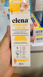 Clena Sensicare Cream 20 g. คลีนา เซนซิเเคร์ ครีม Moisturizer สูตรผสมเซราไมด์5ชนิด บำรุงผิวชุ่มชื้น (1หลอด)