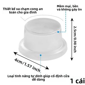 Chặn Cửa Kính Chống Va Đập Không Gây Tiếng Ồn Không Cần Khoan Chặn Cửa Trên Dụng Cụ Thần Kỳ Cho Phòng Tắm Mở Và Chặn Cửa
