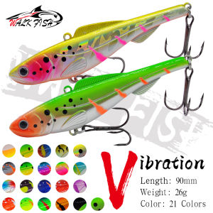 WALK FISH New 1Pcs Sinking Winter Ice VIB 9cm/26g Fishing Lure Isca Artificial Rattlin Vibration Hard Bait Treble Hook Crankbait
